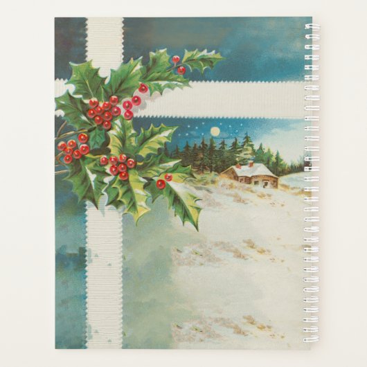 Scène de Noël Hiver de neige blanche (Dos)