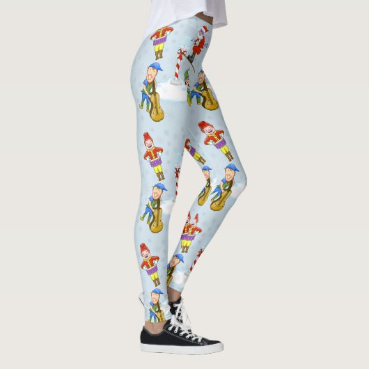 Scène de Noël Leggings de vacances (Droite)