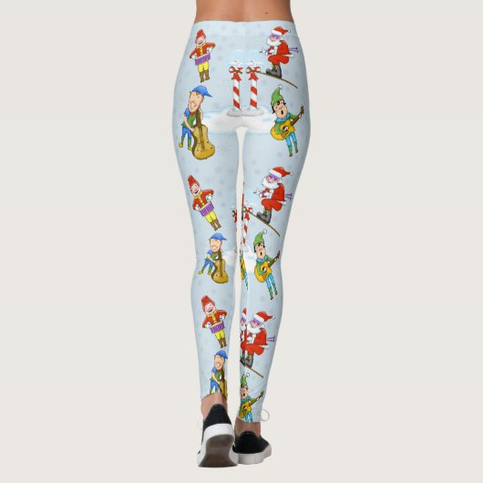 Scène de Noël Leggings de vacances (Dos)