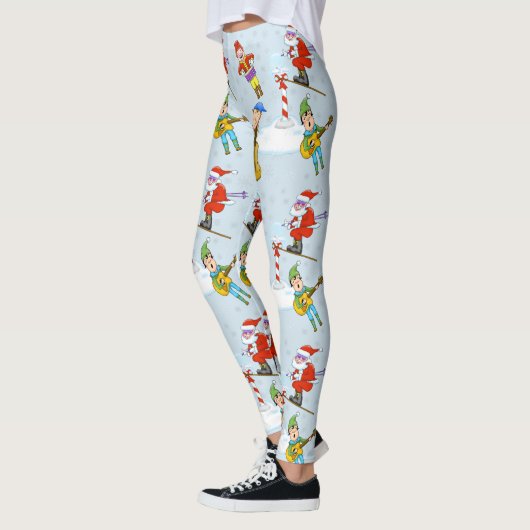 Scène de Noël Leggings de vacances (Gauche)