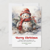Scène de Noël rustique intemporelle carte de vœux (Devant)
