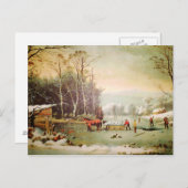 Scène de pays américain | Obtention de la carte po (Devant / Derrière)