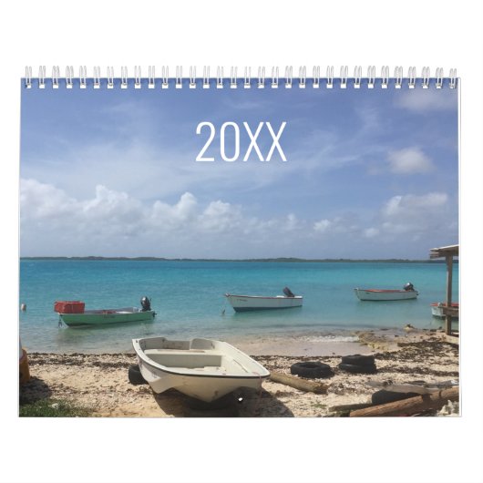 Scène de plage avec vagues océaniques Calendrier d (Protection)