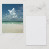 "scène de plage de carte de visite " (Devant / Derrière)
