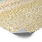 Scène de plage de sable océanique sur affiches (Coin)