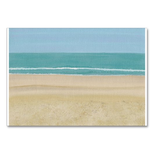 Scène de plage, Lecture de cartes de visite pour a (Devant)