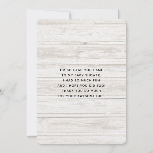 Scène de plage rustique avec Merci de bateau (Dos)