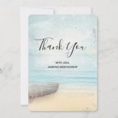 Scène de plage rustique avec Merci de bateau (Devant)