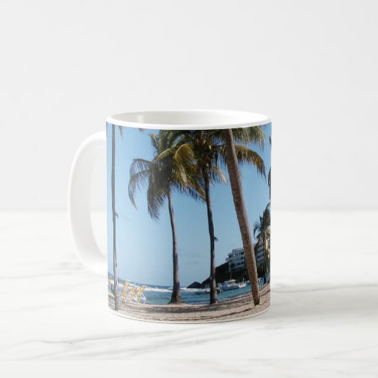 scène de plage tasse de café (Devant gauche)
