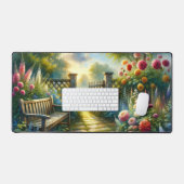 Scène de porte de jardin ensoleillé (Clavier et souris)