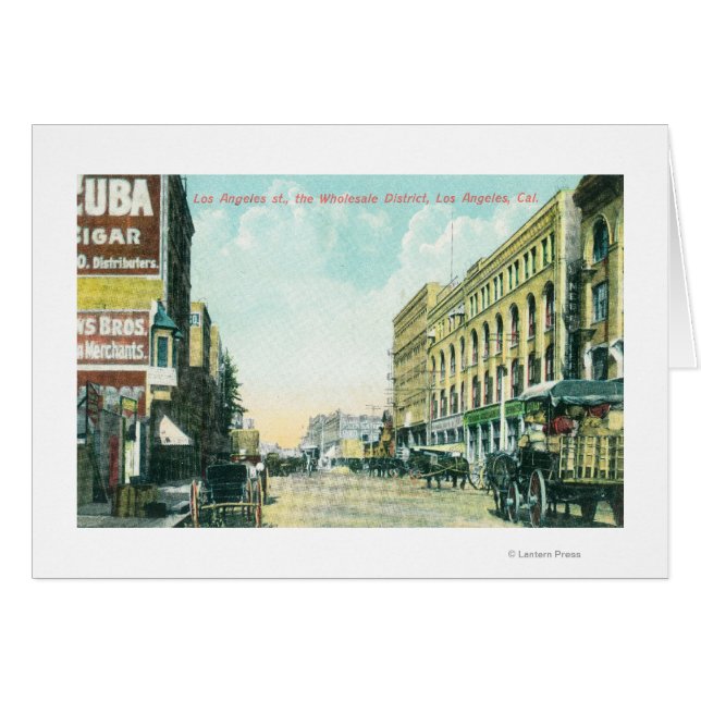 Scène de quartier de gros sur Los Angeles Street (Devant horizontal)