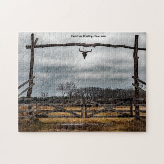 Scène de ranch du Texas. Puzzle (Horizontal)