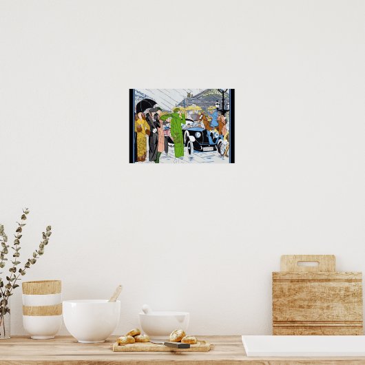 Scène de rue Art Déco (Cuisine)