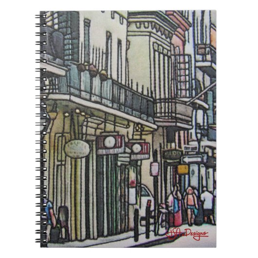 Scène de rue du Carnet de la Nouvelle-Orléans (Devant)