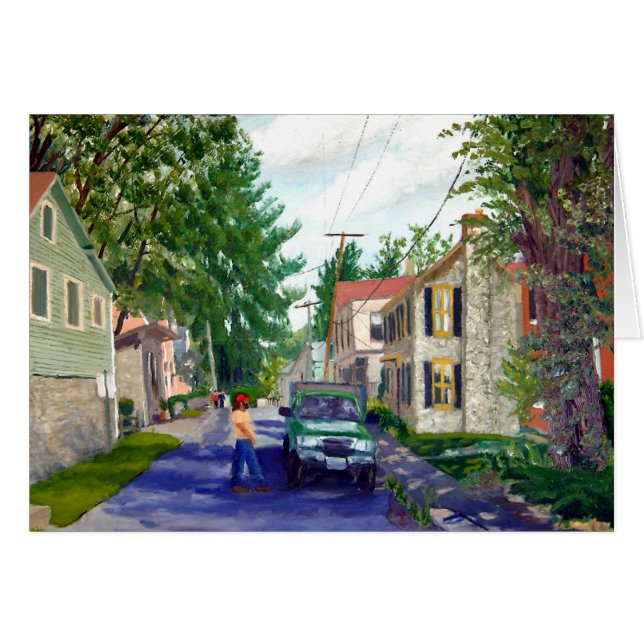 Scène de rue Elsah Illinois (Devant horizontal)