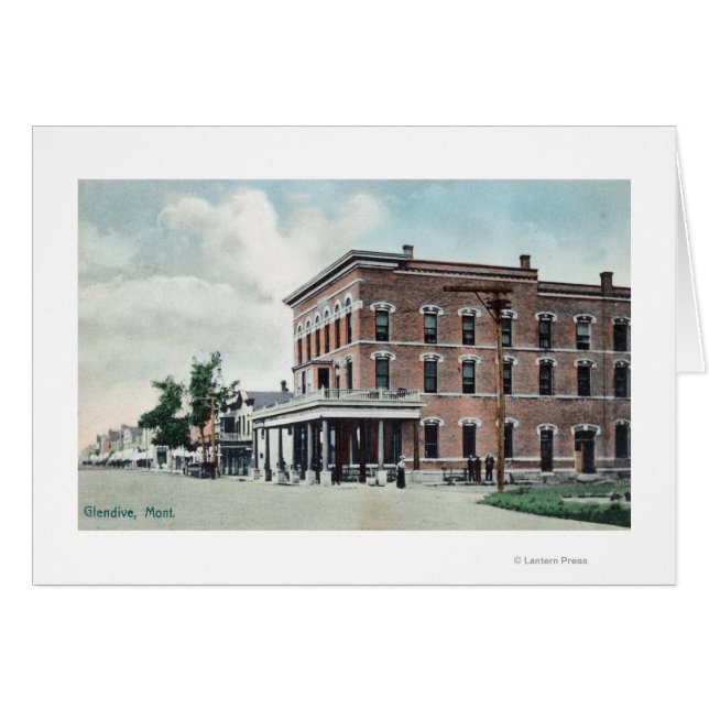 Scène de rue Glendive, MT (Devant horizontal)