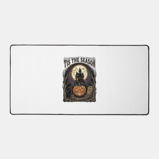 Scène de saison vintage citrouille chat Halloween (Recto)
