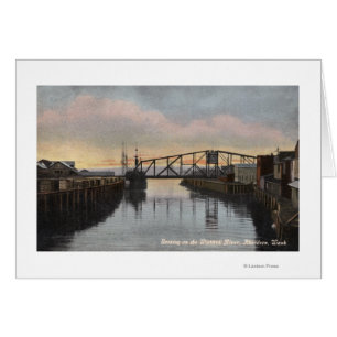 Scène de soirée sur la rivière de Wishkah