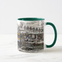 Scène de tasse de Venise