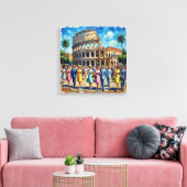Scène de toile de luxe du Colosseum romain (Insitu(Salon))