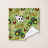 Scène de vache agricole (Gant de toilette)