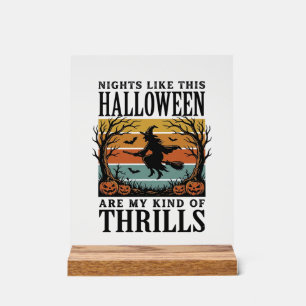 Scène d'épouvante de sorcière vintage Halloween Gr