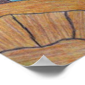 Scène d'étang - Affiche imprimée (Coin)