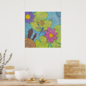 Scène d'étang - Affiche imprimée (Cuisine)