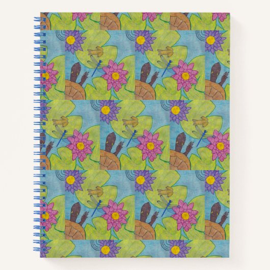 Scène d'étang (motif) - Carnet (Devant)