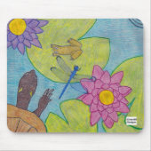 Scène d'étang (simple) - Tapis de souris (Devant)