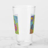 Scène d'étang - Tasse en verre (Gauche)