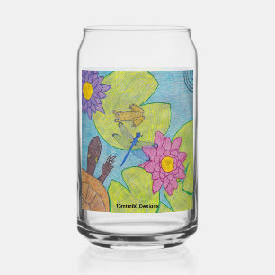Scène d'étang - Verre peut