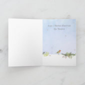 Scène d'hiver avec carte religieuse de cerf (Intérieur)