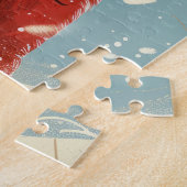 Scène d'hiver Beau cheval et Puzzle de fille (Côté)