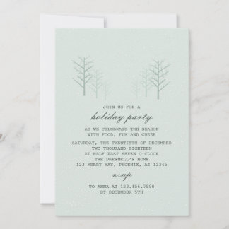 Scène d'hiver - Invitation de Fêtes Moderne