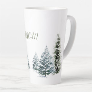 Scène d'hiver personnalisée Latte Mug