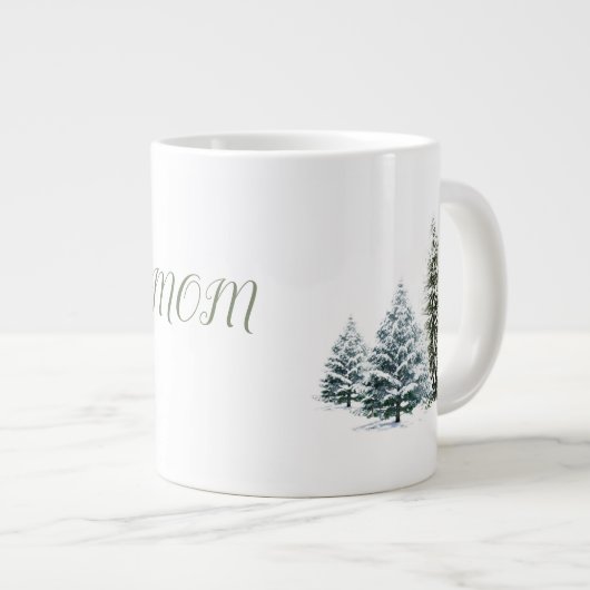 Scène d'hiver personnalisée os Chine Mug (Devant droit)