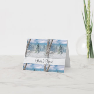 Scène D'Hiver Toute Occasion Merci Note
