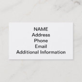 Scène d'hôpital de cartes de visite d'infirmière (Dos)