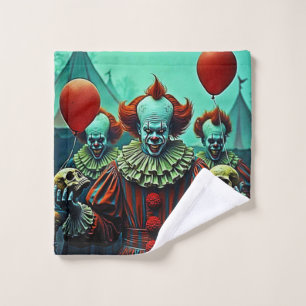Scène d'horreur de clown déplaisant