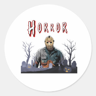 Scène d'horreur Jason Sticker Éffrayant Halloween