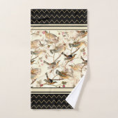 Scène d'oiseaux sur l'ivoire (Serviette à main)
