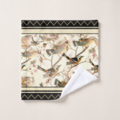 Scène d'oiseaux sur l'ivoire (Gant de toilette)