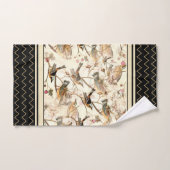Scène d'oiseaux sur l'ivoire (Serviette à main)