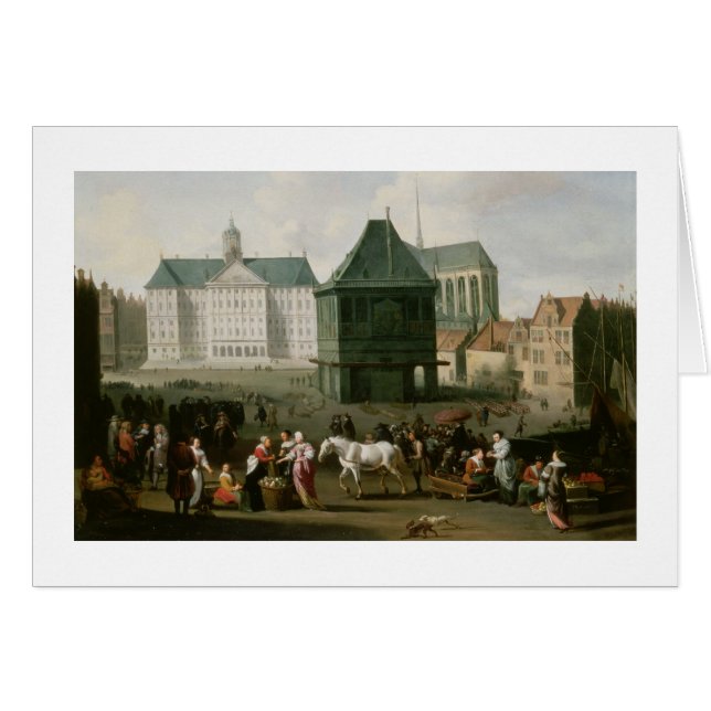 Scène du marché avant le palais de barrage, (Devant horizontal)