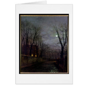 Scène éclairée par la lune de rue, 1882 (huile sur