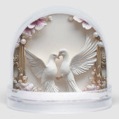 Scène élégante de colombes blanches (Avant)