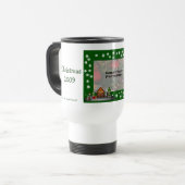 Scène Elf fille Noël Photo Voyage Mug (Devant gauche)