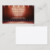 Scène en bois, acteur - Carte de visite (Devant / Derrière)