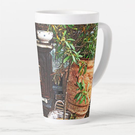 Scène extérieure Latte Mug (Angle droit)